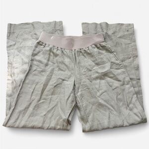 Boston Proper Wide Leg Linen Pants